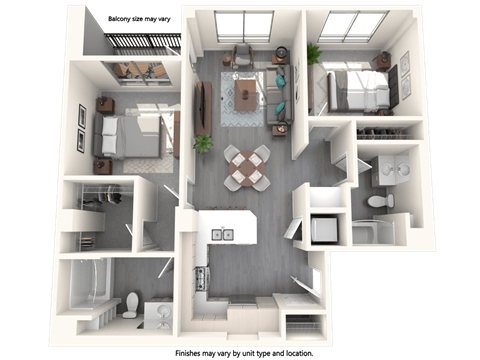 Vive Luxe Apartments B1 Floor Plan